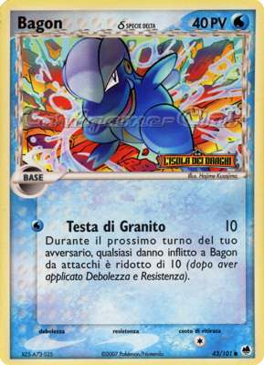043 / 101 Bagon Specie Delta comune foil speciale (IT)  -GOOD-