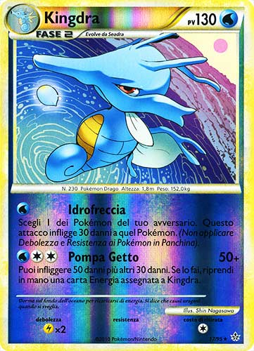 17 / 95 Kingdra rara foil reverse (IT)  -PLAYED-