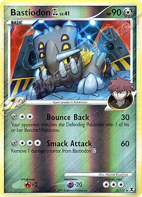 002 / 111 Bastiodon LV.41 rara foil reverse (EN) -NEAR MINT-