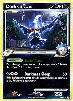 003 / 111 Darkrai LV.58 rara foil reverse (EN) -NEAR MINT-