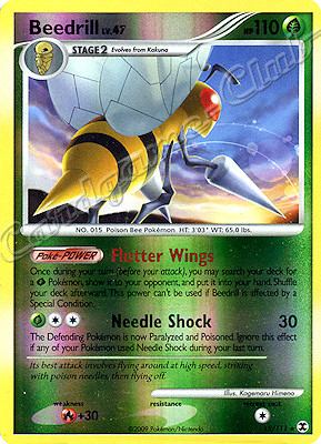 015 / 111 Beedrill LV.47 rara foil reverse (EN) -NEAR MINT-