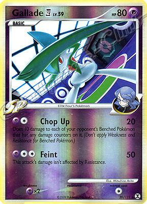 020 / 111 Gallade LV.59 rara foil reverse (EN) -NEAR MINT-