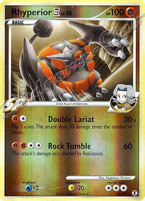 032 / 111 Rhyperior LV.55 rara foil reverse (EN) -NEAR MINT-