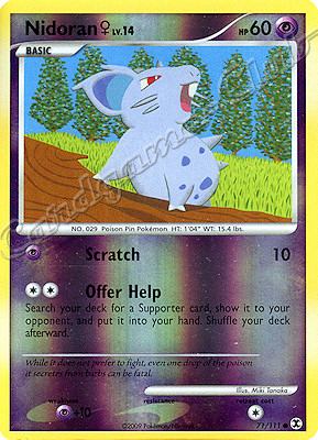 071 / 111 Nidoran LV.14 comune foil reverse (EN) -NEAR MINT-