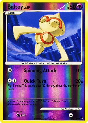 089 / 147 Baltoy LV.19 comune foil reverse (EN) -NEAR MINT-