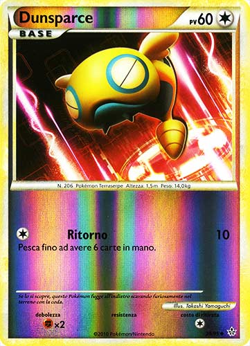 29 / 95 Dunsparce non comune foil reverse (IT) -NEAR MINT-