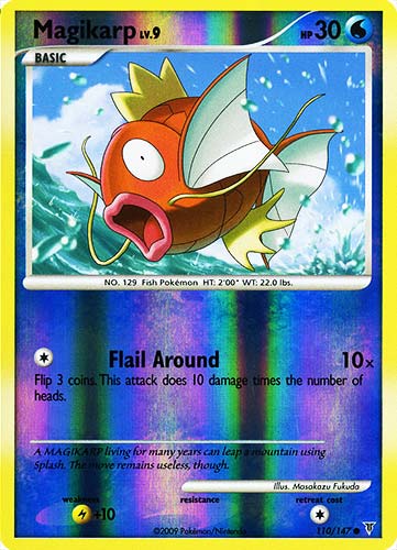 110 / 147 Magikarp LV.9 comune foil reverse (EN) -NEAR MINT-