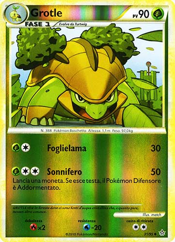 31 / 95 Grotle non comune foil reverse (IT) -NEAR MINT-