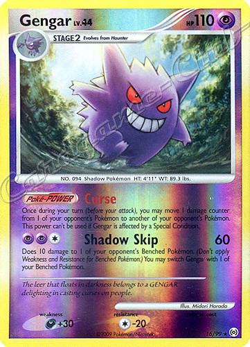 16 / 99 Gengar LV.44 rara foil reverse (EN) -NEAR MINT-