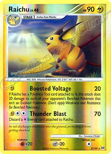 27 / 99 Raichu LV.46 rara foil reverse (EN) -NEAR MINT-