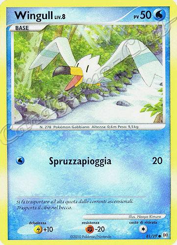 81 / 99 Wingull LIV.8 comune (IT) -NEAR MINT-