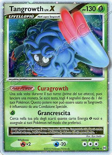 99 / 99 Tangrowth LIV.X rara livello X foil (IT) -NEAR MINT-