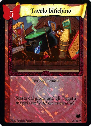 25/80 Tavolo Birichino rara foil (IT)