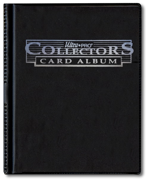 Portfolio 4 tasche 10 pagine Collectors card album Black