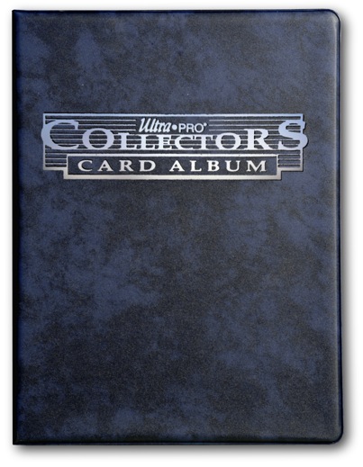 Portfolio 9 tasche 10 pagine Collectors card album Blue