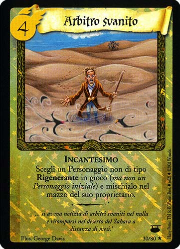 30/80 Arbitro Svanito rara foil (IT)