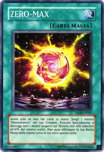 TSHD-IT047 ZERO-MAX super rara Unlimited (IT) -NEAR MINT-