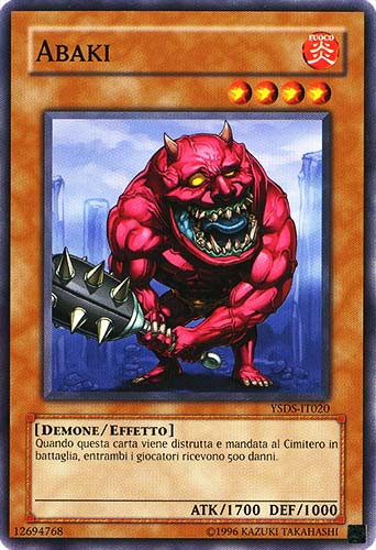 YSDS-IT020 Abaki comune Unlimited (IT) -NEAR MINT-