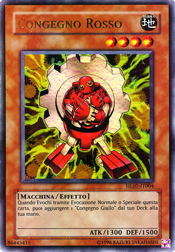 HL07-IT004 Congegno Rosso ultra rara Unlimited (IT) -GOOD-
