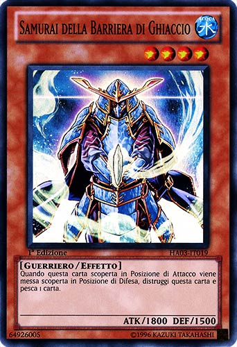 HA03-IT019 Samurai della Barriera di Ghiaccio super rara 1a Edizione (IT) -PLAYED-