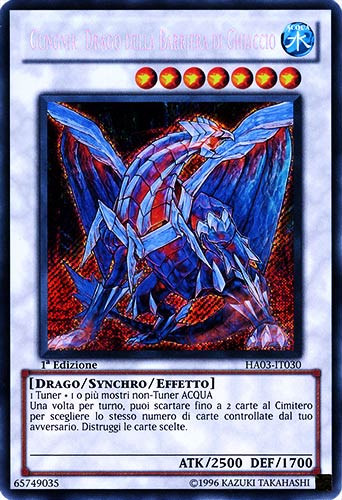 HA03-IT030 Gungnir, Drago della Barriera di Ghiaccio rara segreta 1a Edizione (IT) -PLAYED-