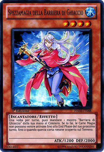 HA03-IT048 Spezzamagia della Barriera di Ghiaccio super rara 1a Edizione (IT) -PLAYED-