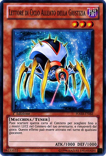 HA03-IT052 Lettore di Ciclo Alleato della Giustizia super rara 1a Edizione (IT) -GOOD-