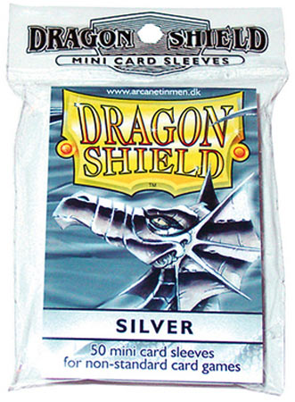 Proteggi carte mini pacchetto da 50 bustine Silver