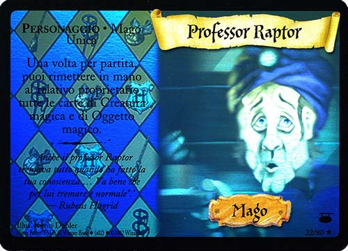 22/80 Professor Raptor rara speciale olografica foil (IT)