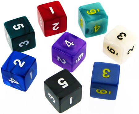 6 facce perlato pezzo singolo