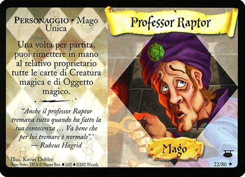 22/80 Professor Raptor rara (IT)