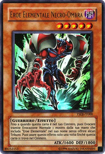 YSDJ-IT000 Eroe Elementale Necro-Ombra ultra rara Unlimited (IT) -NEAR MINT-