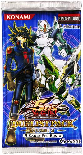 Duelist Pack Yusei 3 1a edizione busta 5 carte