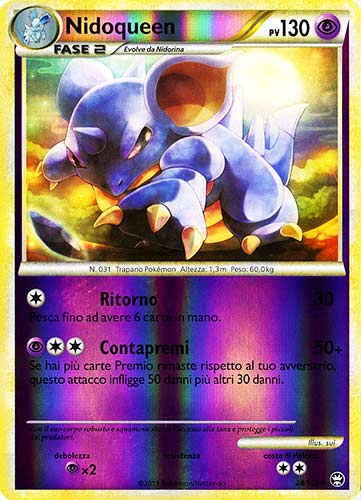 028 / 102 Nidoqueen rara foil reverse (IT) -NEAR MINT-