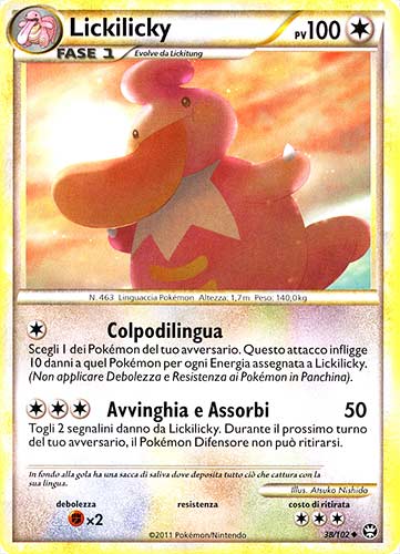 038 / 102 Lickilicky non comune (IT) -NEAR MINT-