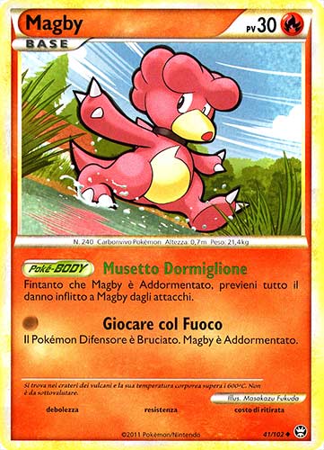 041 / 102 Magby non comune (IT) -NEAR MINT-