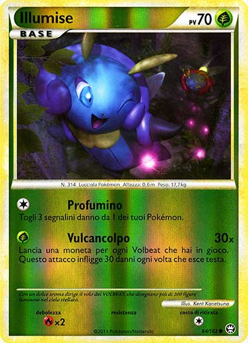 064 / 102 Illumise comune foil reverse (IT) -NEAR MINT-