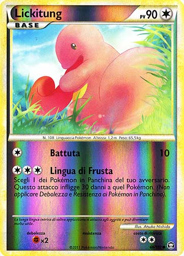 066 / 102 Lickitung comune foil reverse (IT) -NEAR MINT-