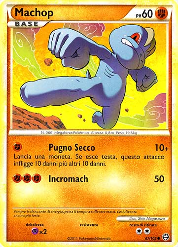 067 / 102 Machop comune (IT) -NEAR MINT-