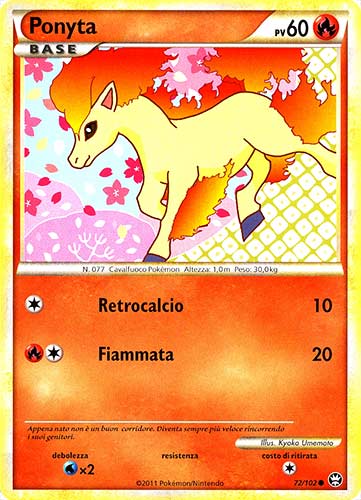 072 / 102 Ponyta comune (IT) -NEAR MINT-