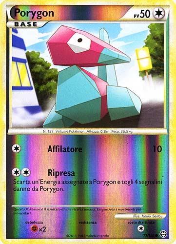 073 / 102 Porygon comune foil reverse (IT) -NEAR MINT-