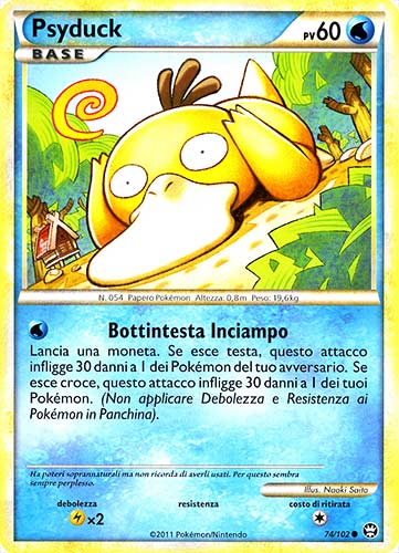 074 / 102 Psyduck comune (IT) -NEAR MINT-