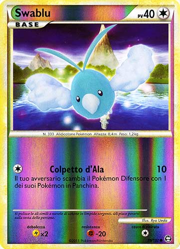 078 / 102 Swablu comune foil reverse (IT)  -PLAYED-