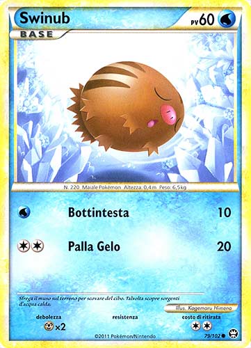 079 / 102 Swinub comune (IT) -NEAR MINT-