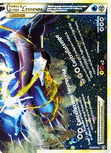 102 / 102 Palkia & Dialga Leggenda rara foil (IT)  -GOOD-