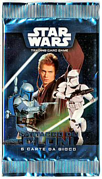 L'Attacco dei Cloni busta 5 carte in blister