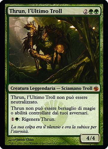 092 / 155 Thrun, l'Ultimo Troll rara mitica (IT) -NEAR MINT-