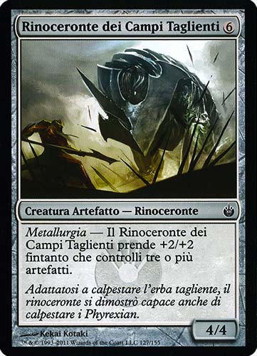 127 / 155 Rinoceronte dei Campi Taglienti comune (IT) -NEAR MINT-