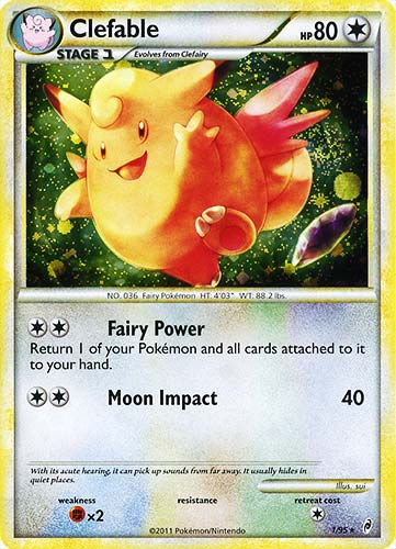 01 / 95 Clefable rara foil (EN) -NEAR MINT-