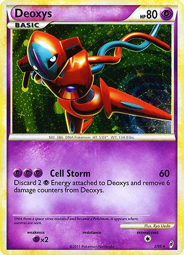 02 / 95 Deoxys rara foil (EN) -NEAR MINT-